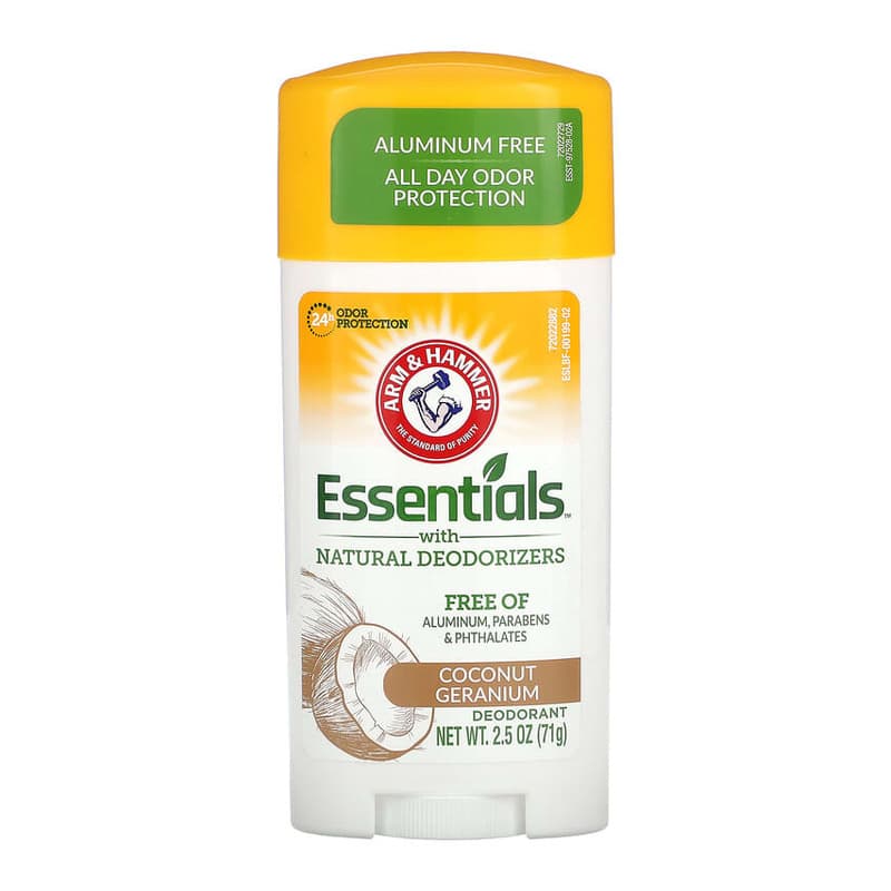 Essentials with Natural Deodorizers, Deodorant, Coconut Geranium