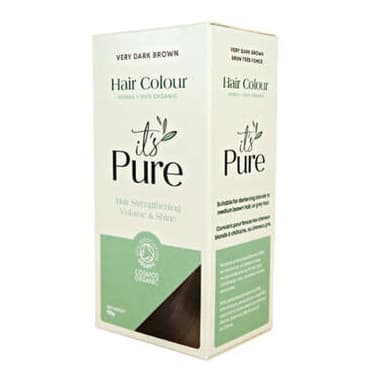 Organic Very Dark Brown 100% Natural Hair Dye