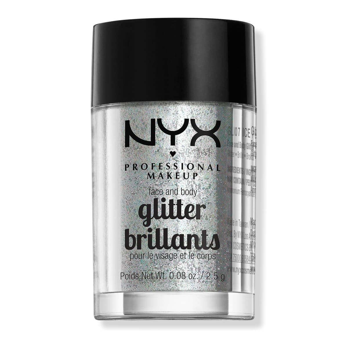 Vegan Loose Face and Body Glitter, Ice