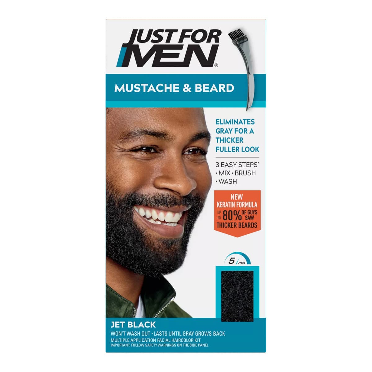 Mustache & Beard Jet Black M-61