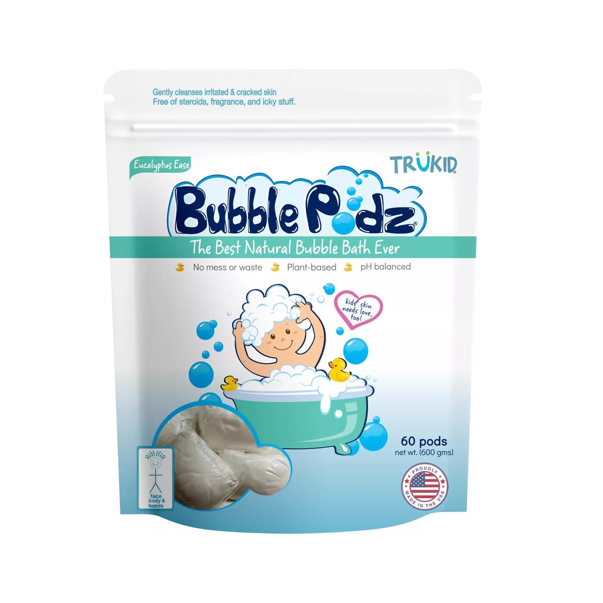 Bubble Podz Bubble Bath Eucalyptus (60 Count)