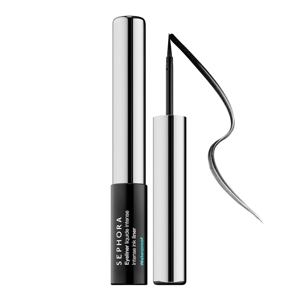 Intense Felt-Tip Liquid Waterproof Eyeliner, #01 Satin Deep Black