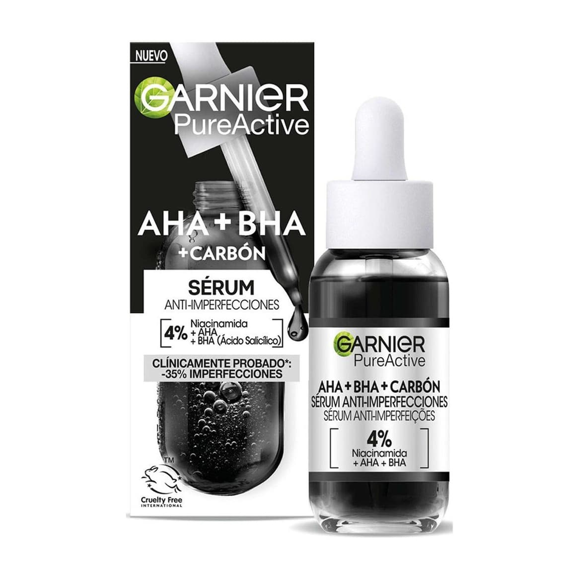 Pure Active AHA + BHA + Charcoal Anti-Blemish Serum