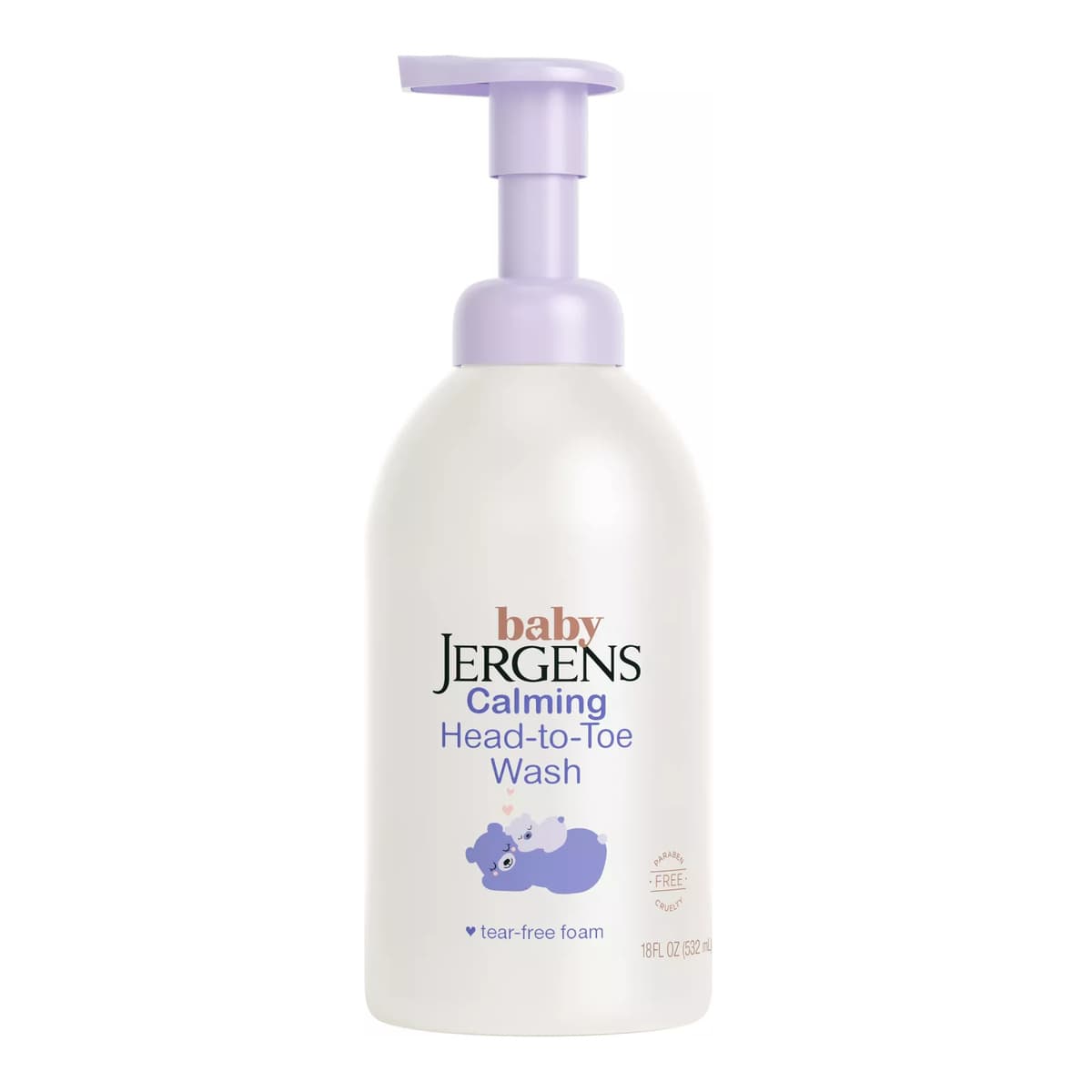Calming Head-to-Toe Tear-Free Foam Shampoo and Body Wash