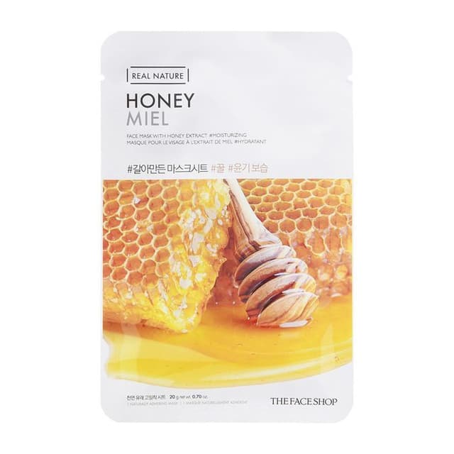 Real Nature Face Mask 1pc, Honey