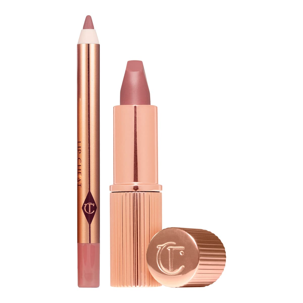 Mini Pillow Talk Lipstick & Liner Set, Pillow Talk
