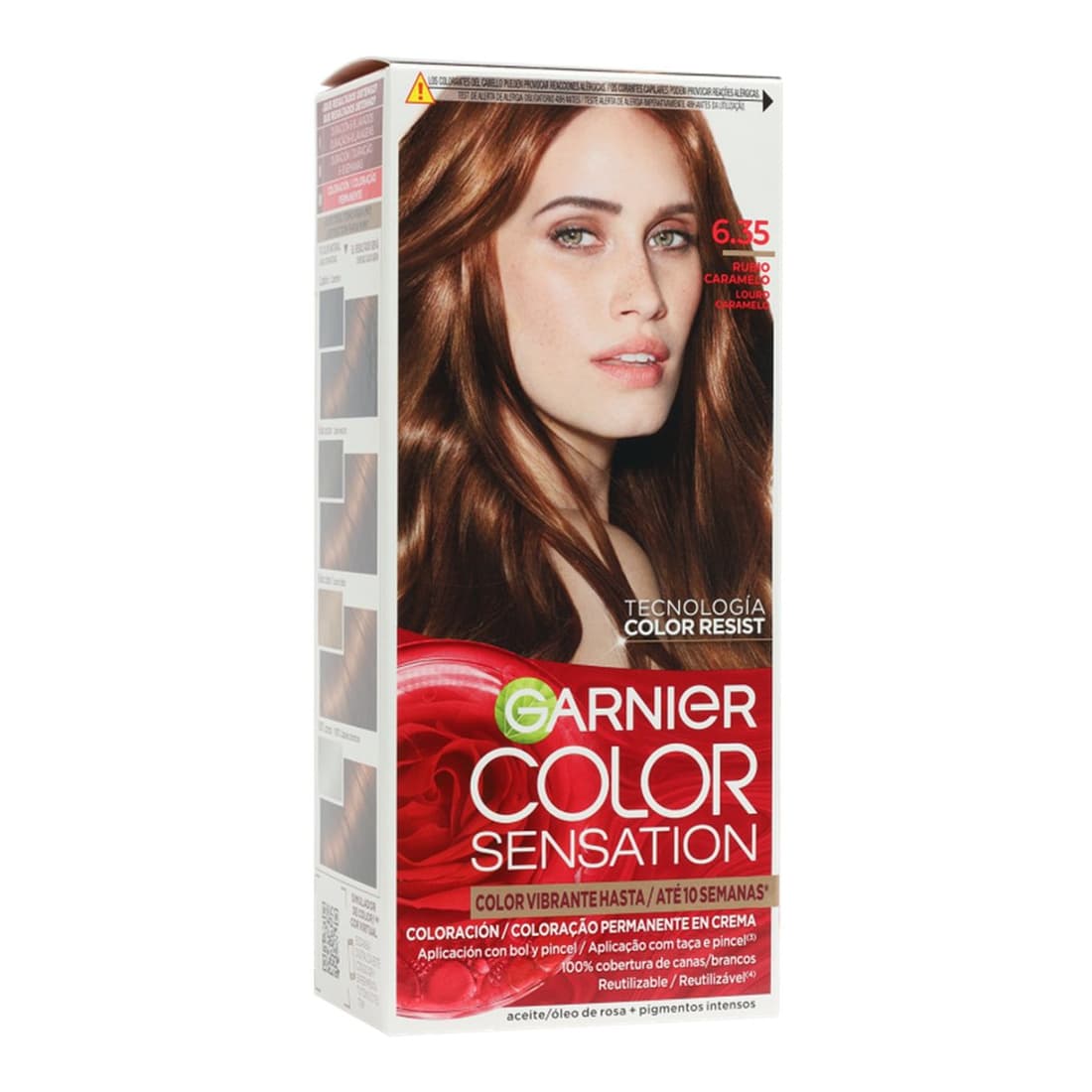 Color Sensation Permanent Hair Dye 6.35 Caramel Blond