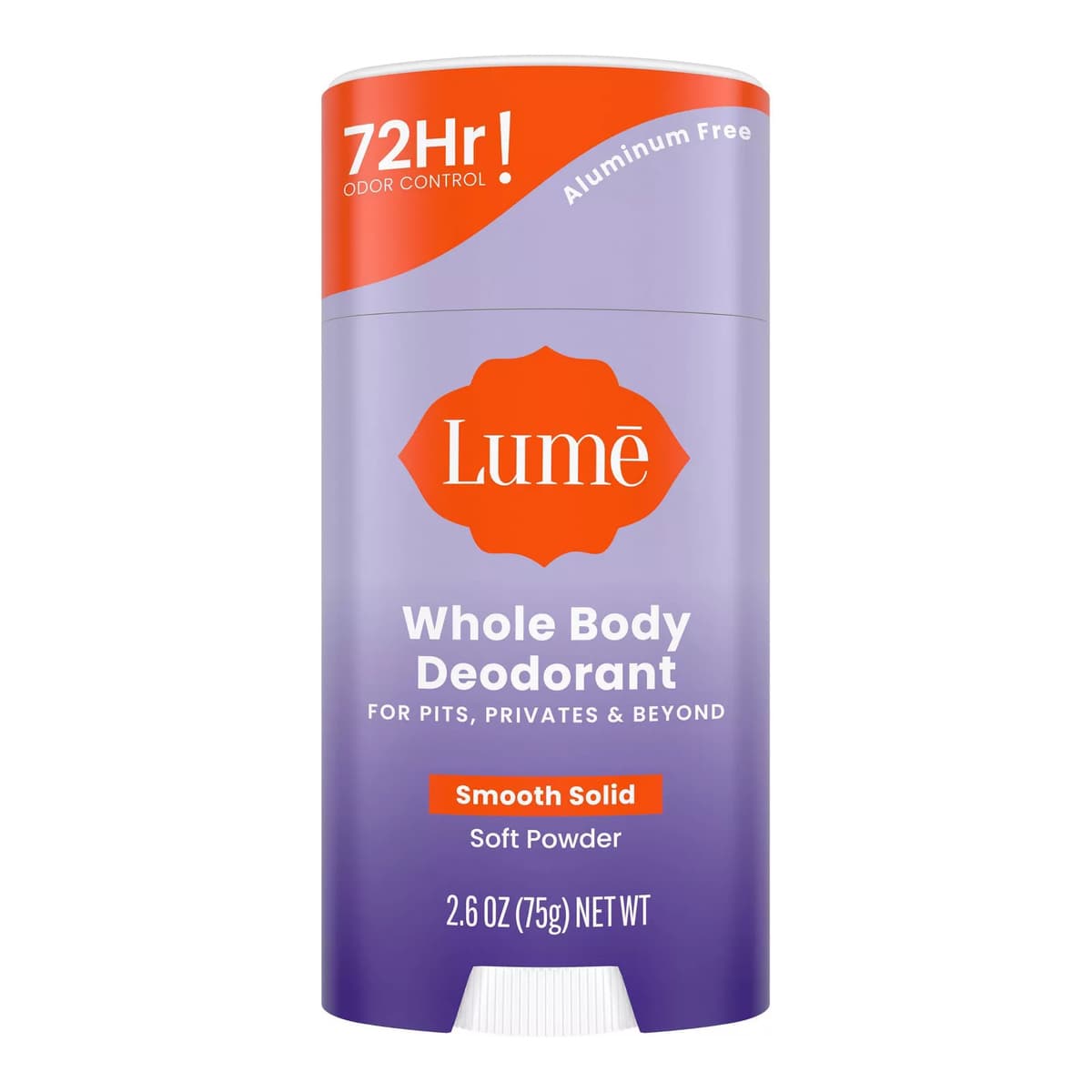 Whole Body Women's Deodorant - Smooth Solid Stick - Aluminum Free - Soft Powder Scent