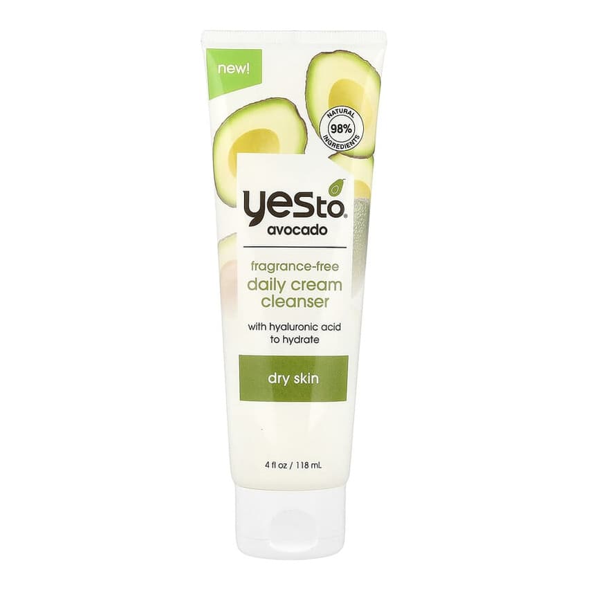 Avocado Daily Cream Cleanser, Dry Skin