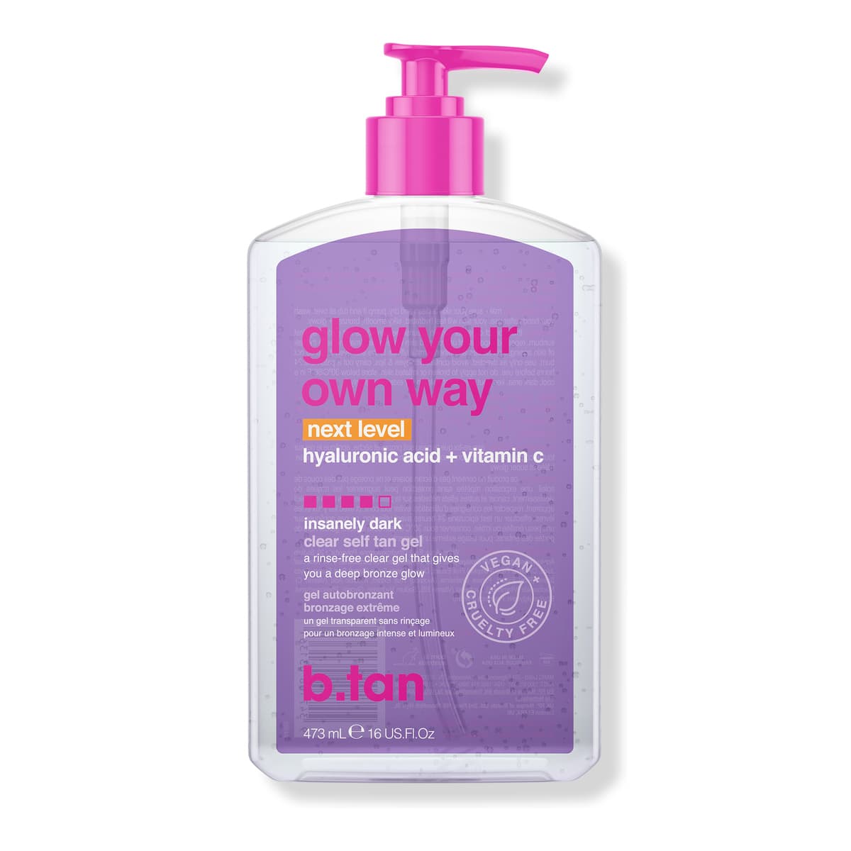 Glow Your Own Way Next Level Insanely Dark Clear Self Tan Gel