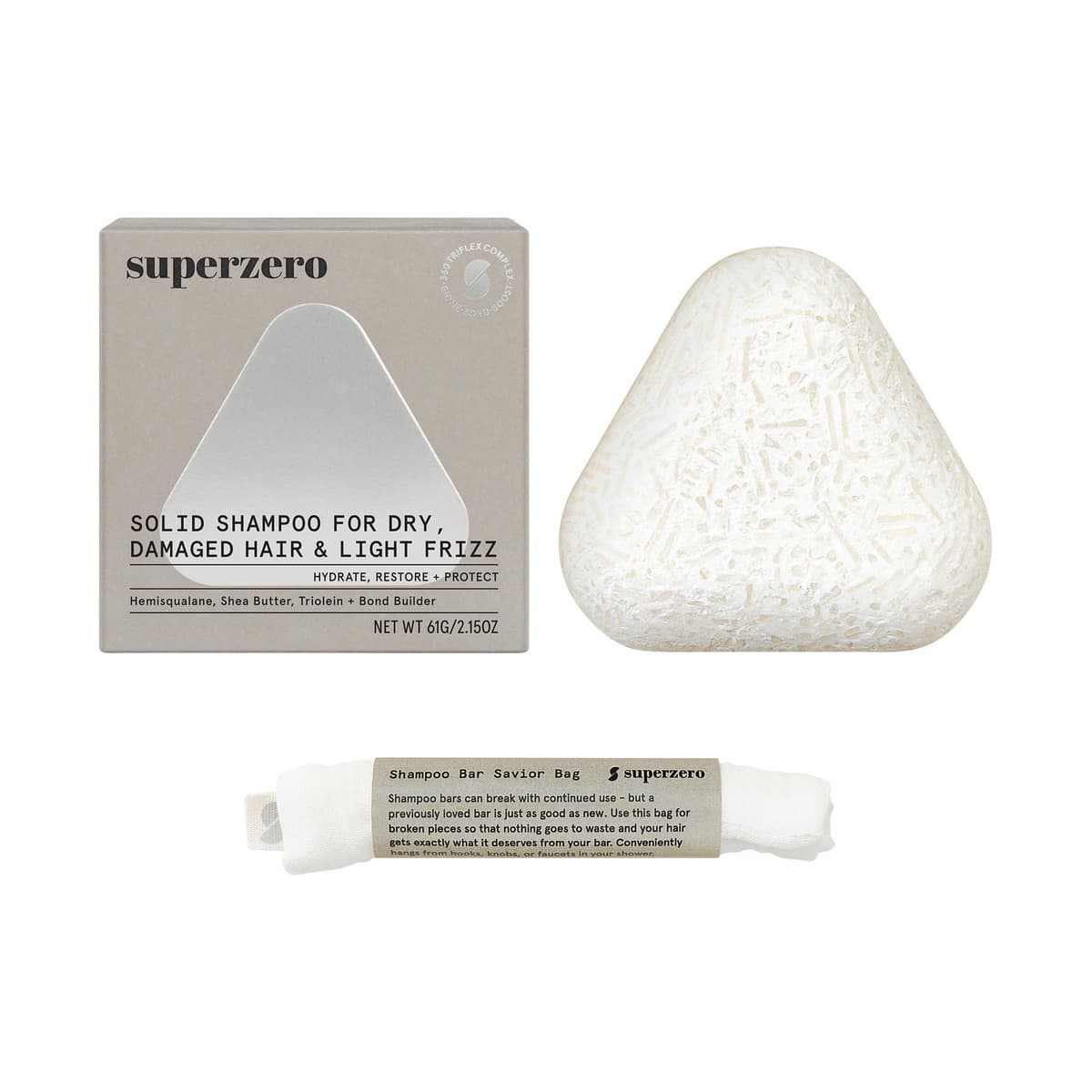Hydrating Repair Shampoo Bar for Dry, Damaged Hair & Frizz