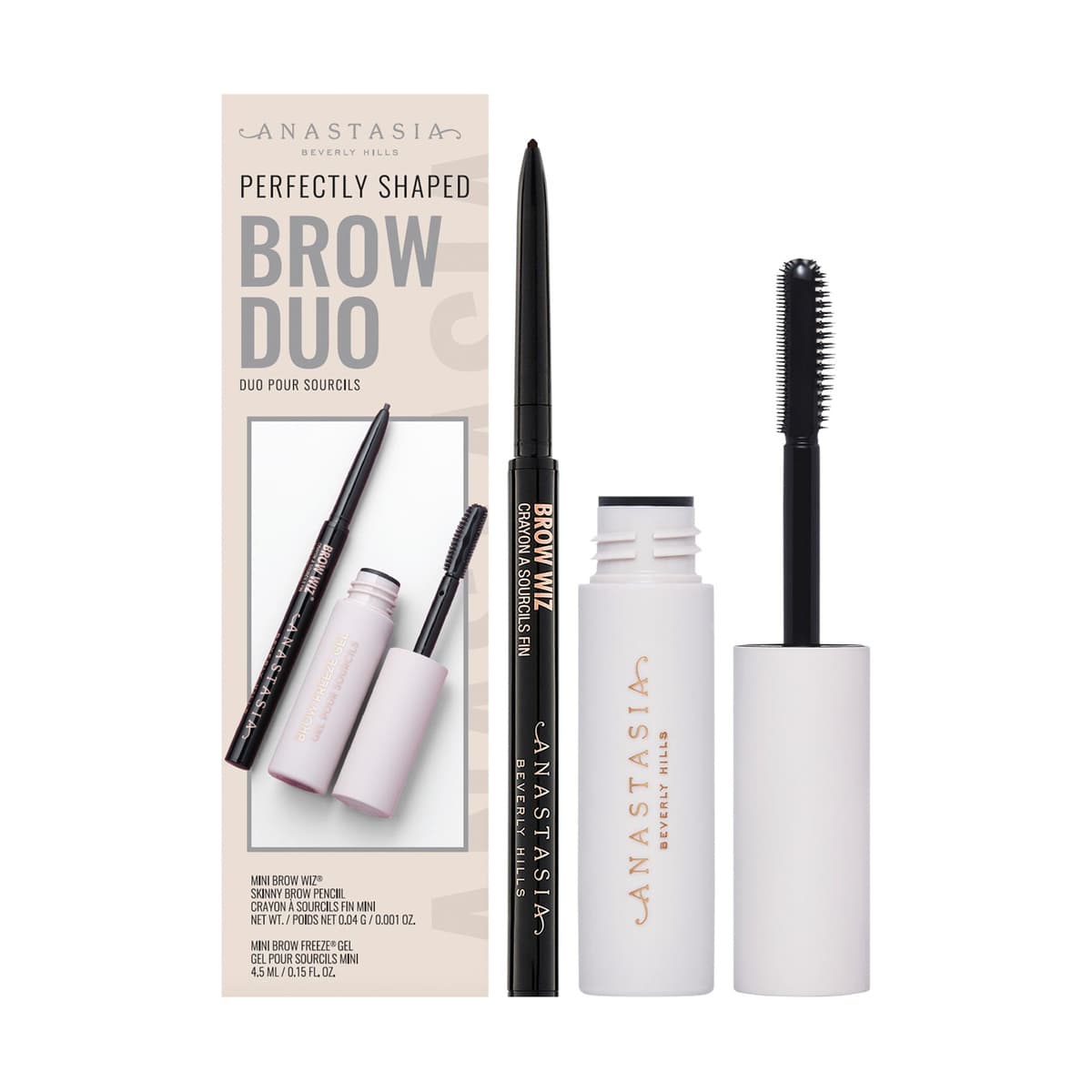 Mini Perfectly Shaped Brow Pencil and Gel Duo, Dark Brown