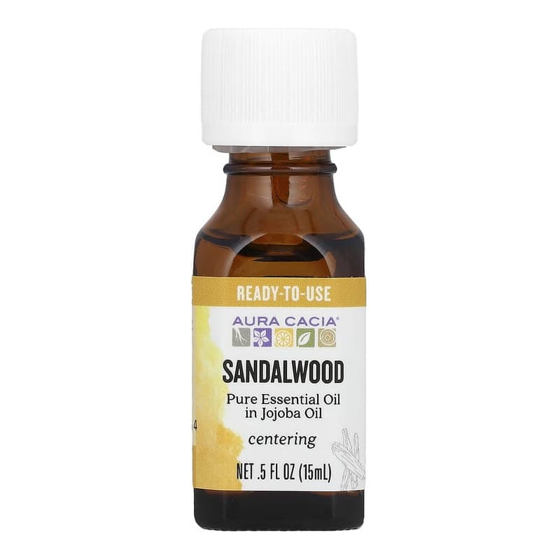 Pure Essential Oil in Jojoba Oil, Sandalwood