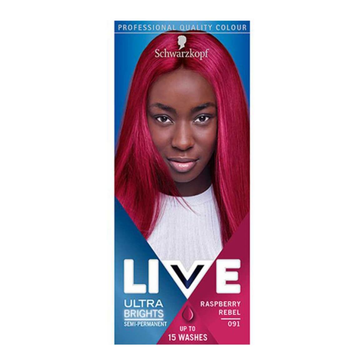 LIVE Raspberry Rebel 091 Semi-Permanent Hair Dye