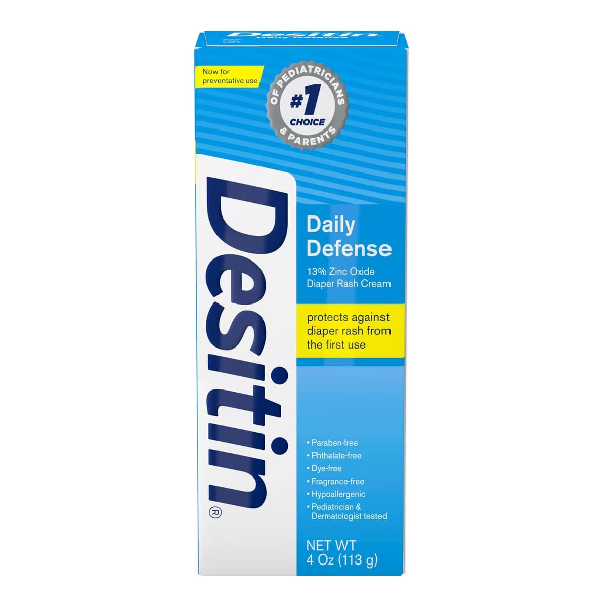 Daily Defense Baby Diaper Rash Cream with Zinc Oxide