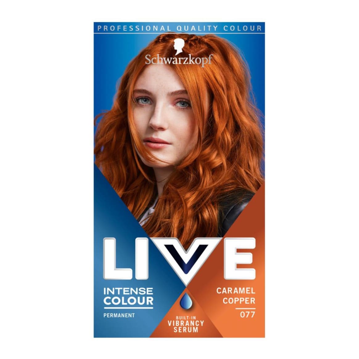 LIVE 077 Caramel Copper Permanent Copper Hair Dye