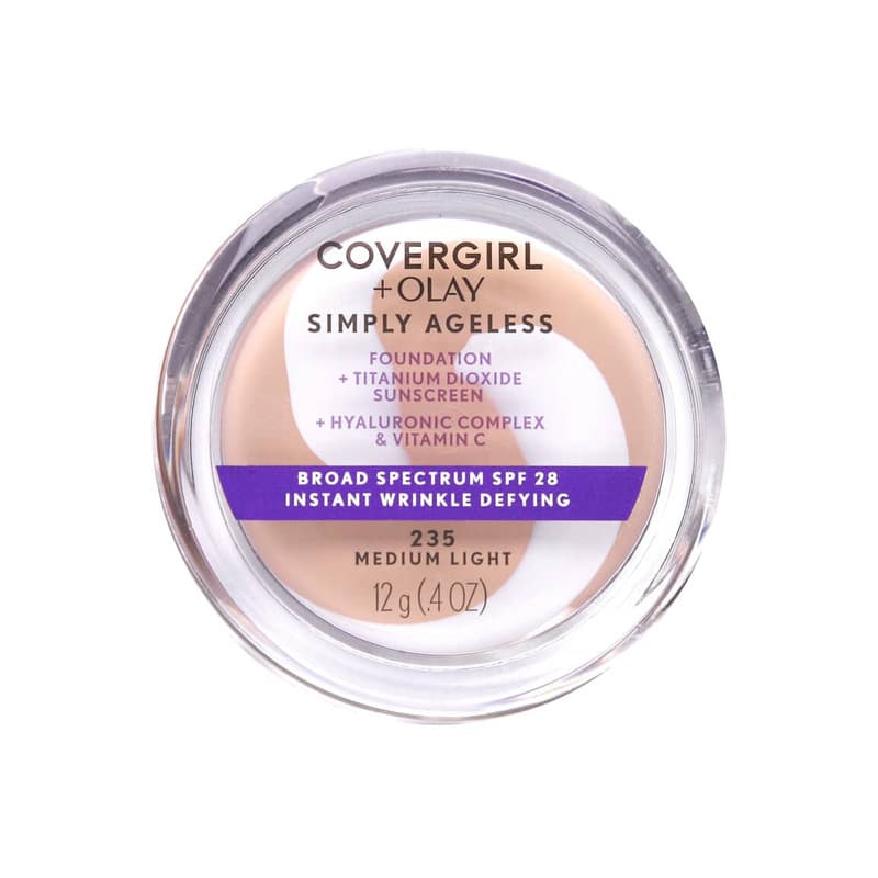 Olay Simply Ageless, Foundation, SPF 28, #235 Medium Light