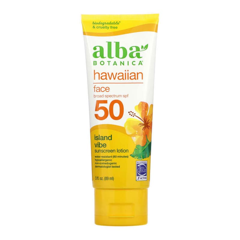 Hawaiian Face Sunscreen Lotion, SPF 50, Island Vibe