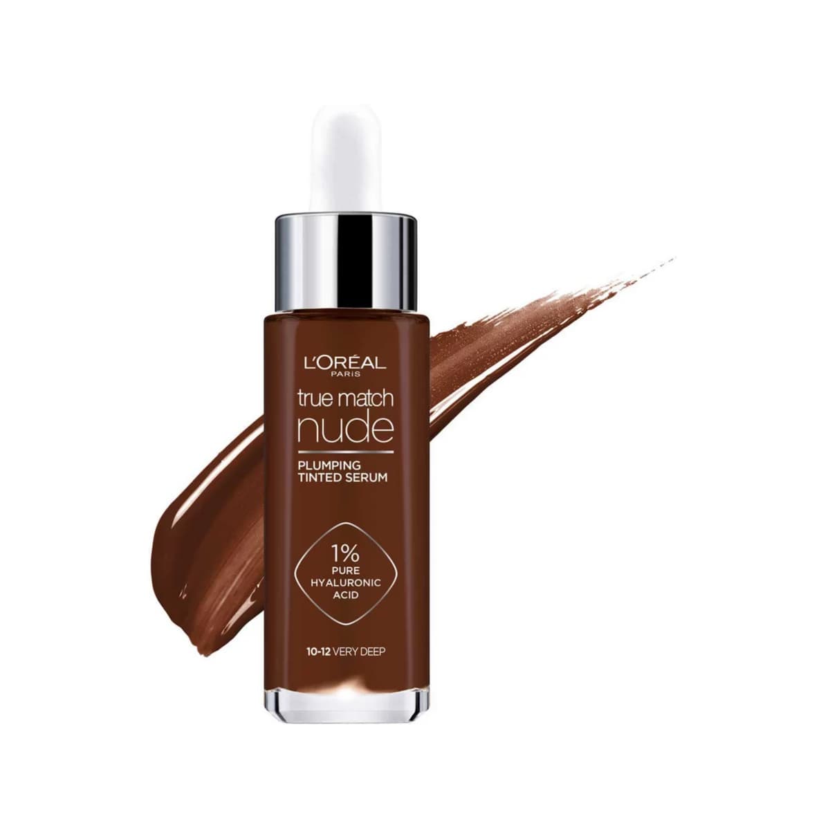 Paris True Match Nude Plumping Tinted Skin Serum, 1% Hyaluronic Acid, #10 12