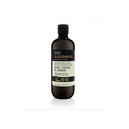 Goodness Oud, Cedar & Amber Body Wash