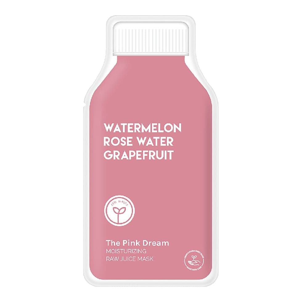 Pink Dream Raw Juice Mask Watermelon Rose Water Grapefruit