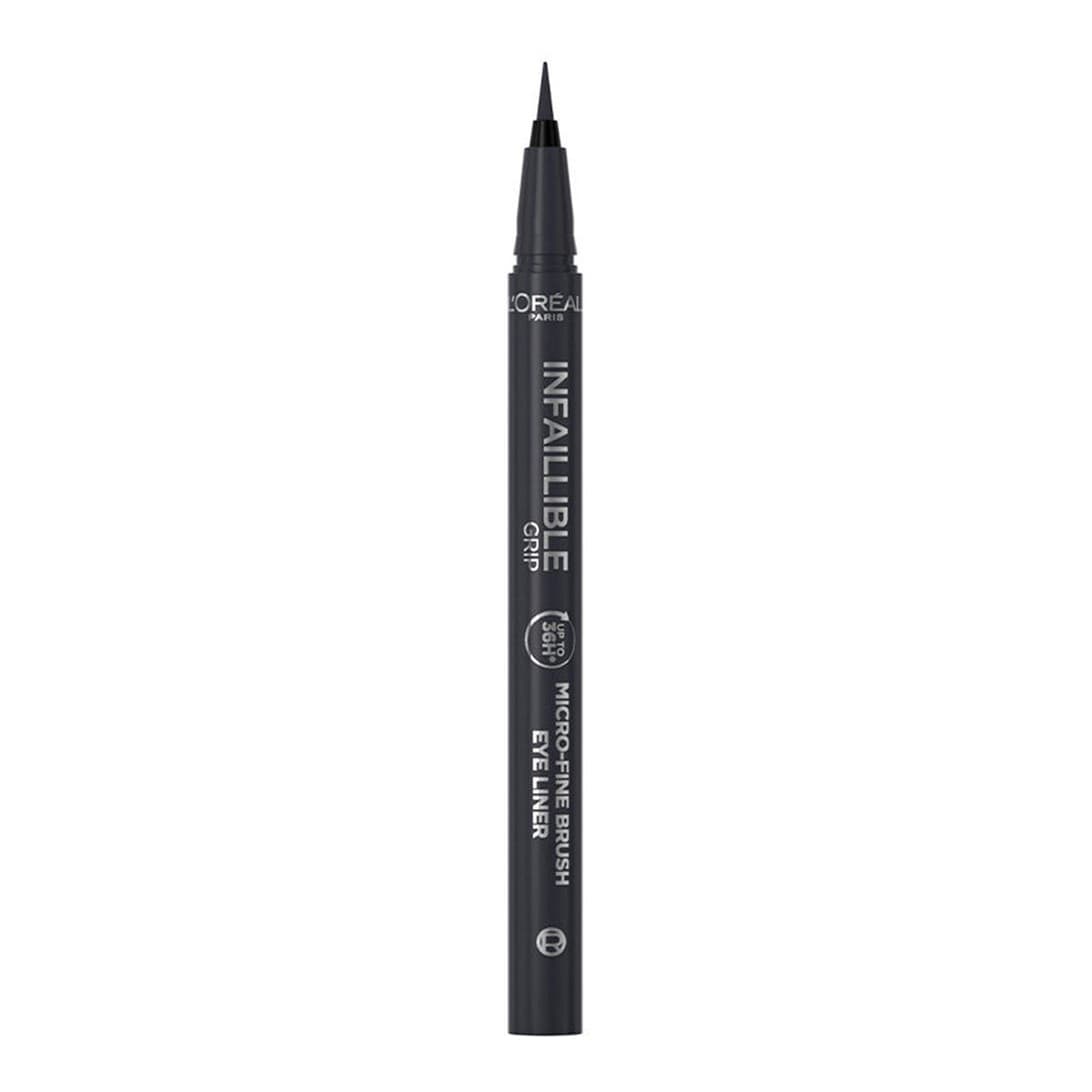 Infallible Grip 36h Micro-Fine Brush Eyeliner 01 Obsidian Black