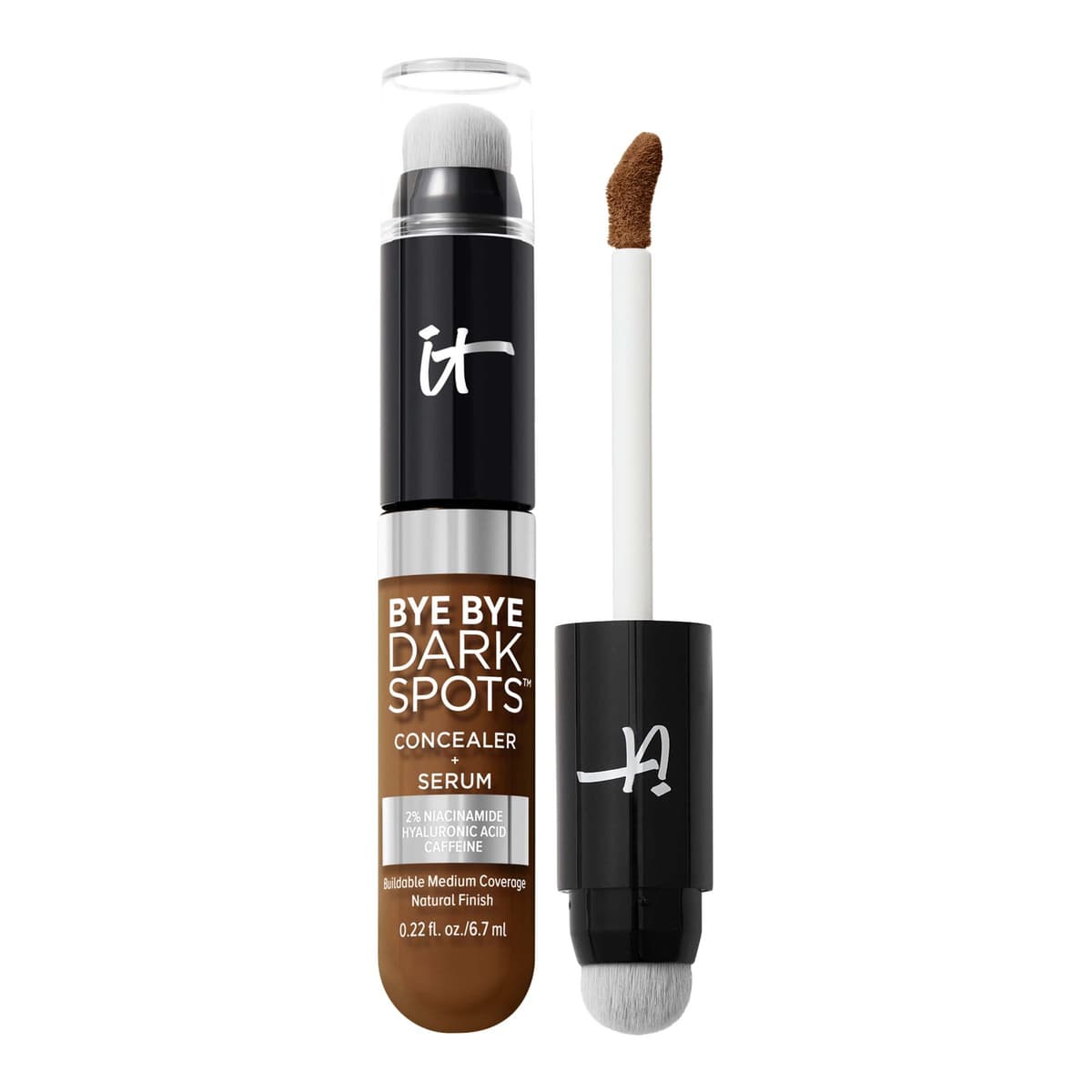 Bye Bye Dark Spots Concealer + Serum with Niacinamide & Hyaluronic Acid, Deep Warm 60