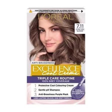 Excellence Crème Cool 7.11 Ultra Ash Blonde Hair Dye