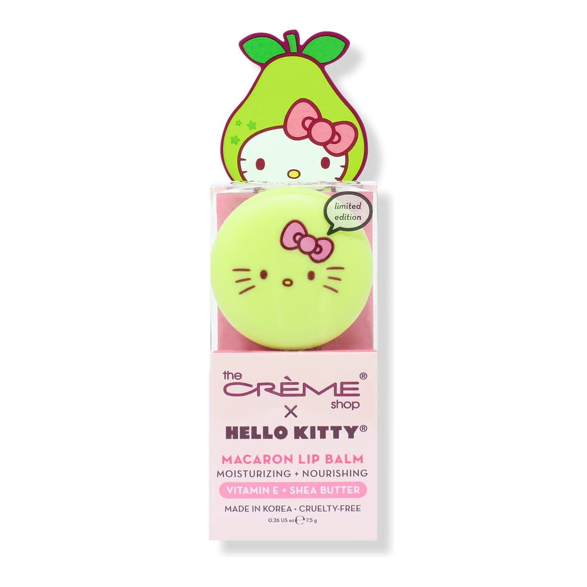 Hello Kitty Macaron Lip Balm Juicy Pear