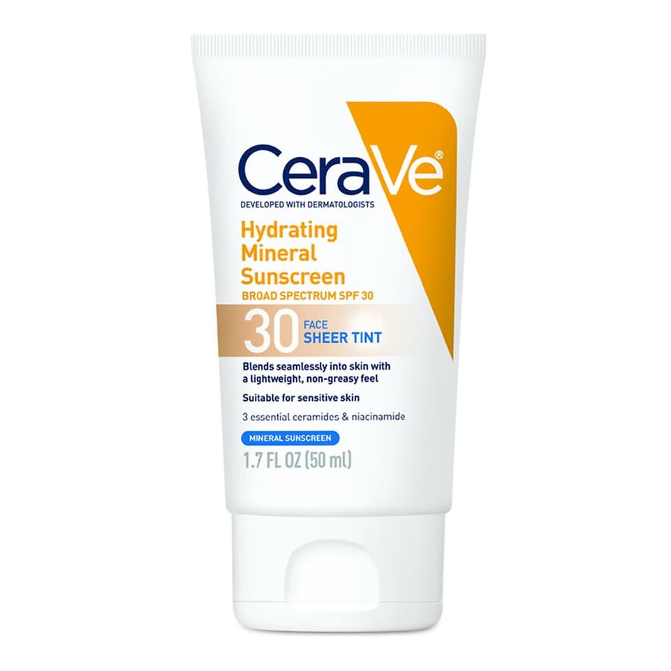 Hydrating Mineral Sunscreen Face Lotion with Sheer Tint SPF 30