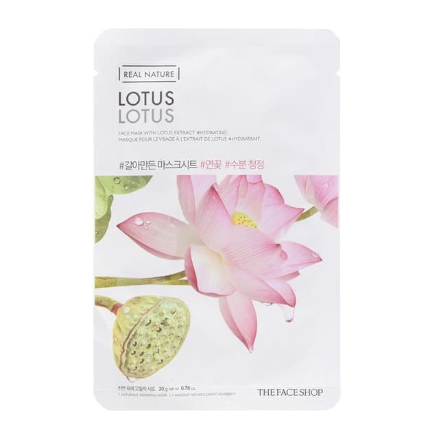 Real Nature Face Mask 1pc, Lotus