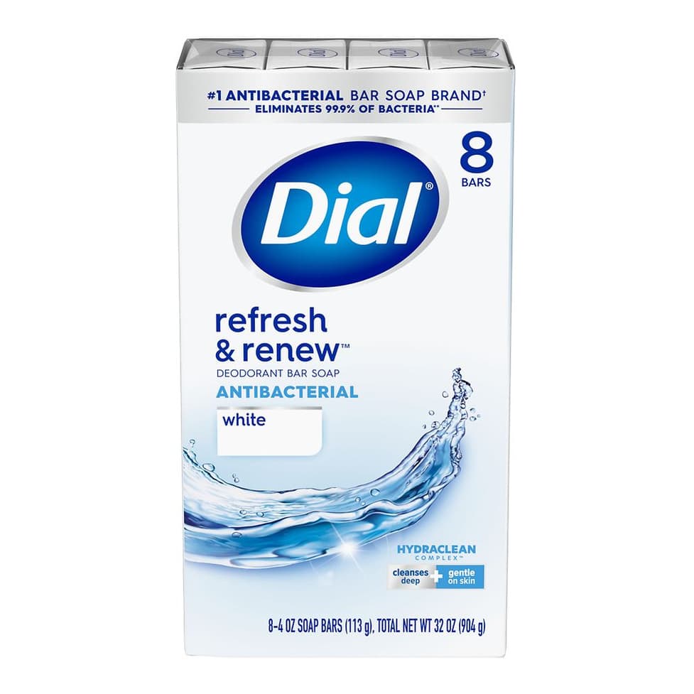Antibacterial Deodorant Bar Soap White