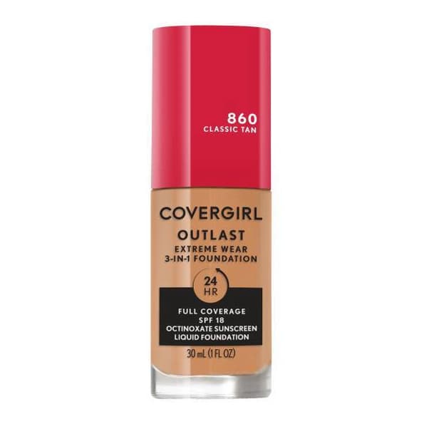 Outlast Extreme Wear 3-in-1 Foundation with SPF 18, #860 Classic Tan