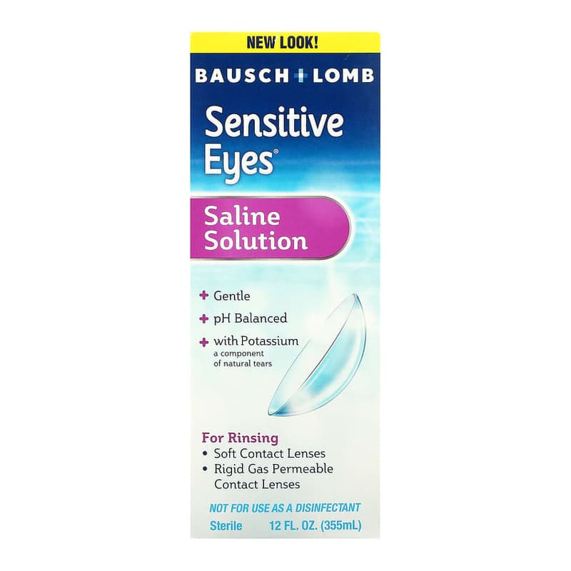 Saline Solution, Sensitive Eyes