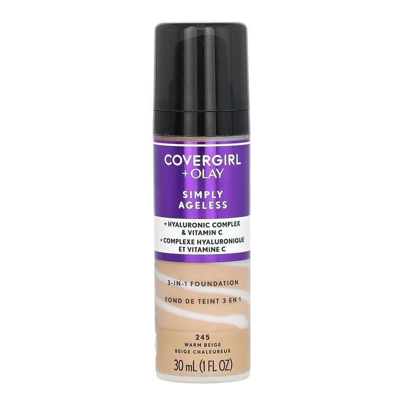 Olay Simply Ageless, 3-in-1 Foundation, #245 Warm Beige