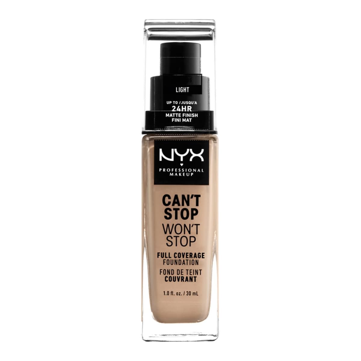 Can't Stop Won't Stop Full Coverage Foundation, Light