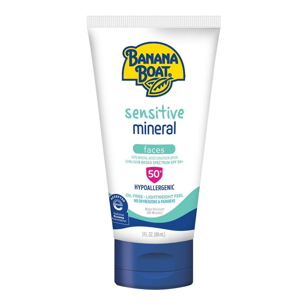 Sensitive 100% Mineral Face Sunscreen Lotion, SPF 50+