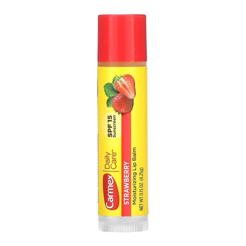 Daily Care, Moisturizing Lip Balm, Strawberry, SPF 15