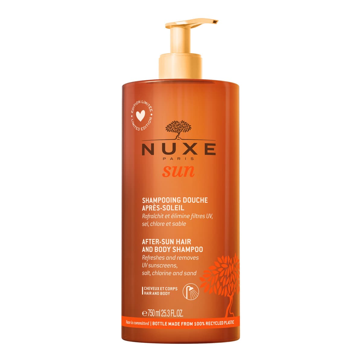 After-Sun Hair and Body Shampoo, NUXE Sun