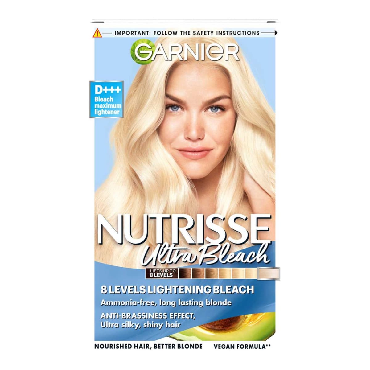 Nutrisse Ultra Blonde D+++ Bleach Maximum Lightener Permanent Hair Dye