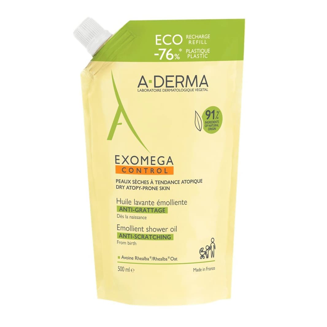 Exomega Control Emollient Shower Oil Refill