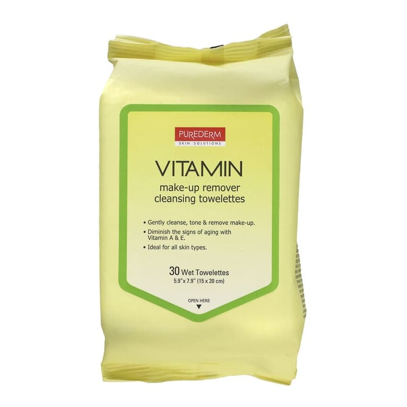 Make-Up Remover Cleansing Towelettes, Vitamin