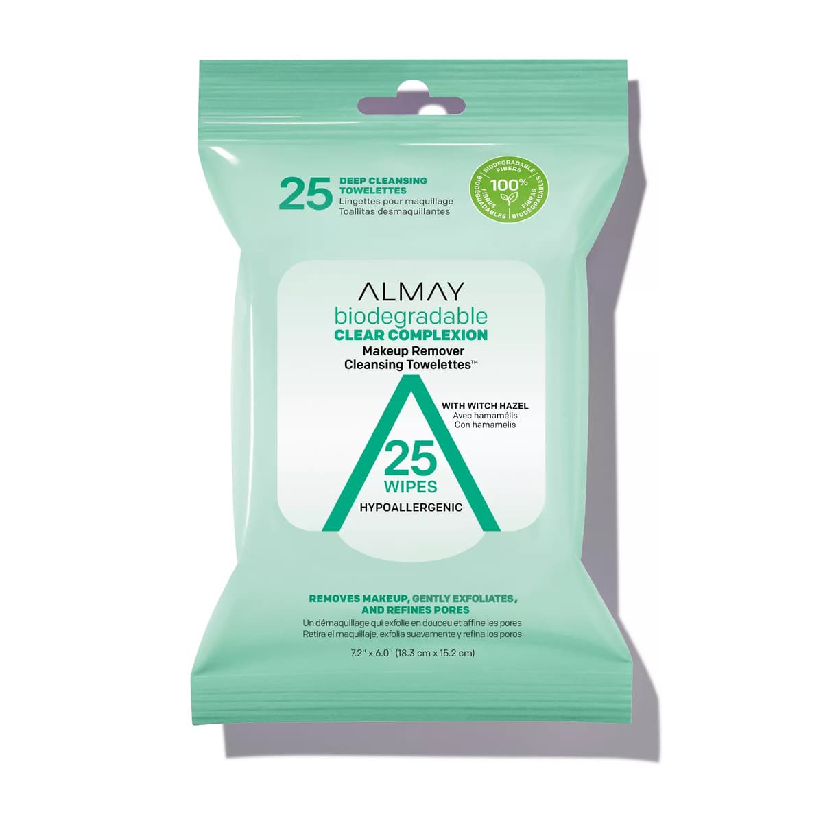 Biodegradable Clear Complexion Makeup Remover Cleansing Towelettes