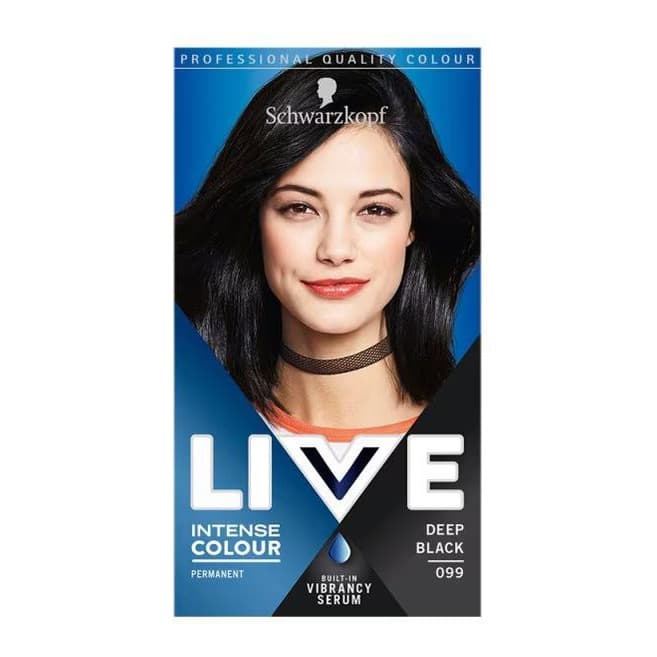 Intense Colour Permanent Black Hair Dye Deep Black