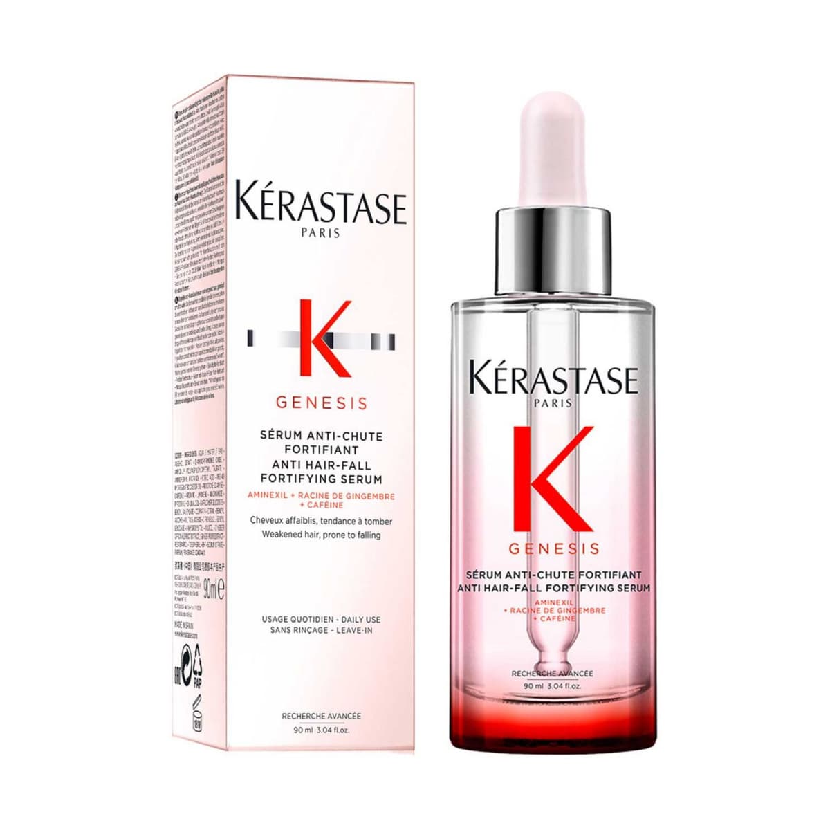 Kérastase Genesis Hair Serum, Leave-In Conditioner, For Hair Fall, With Caffeine, Anti-Chute Fortifiant