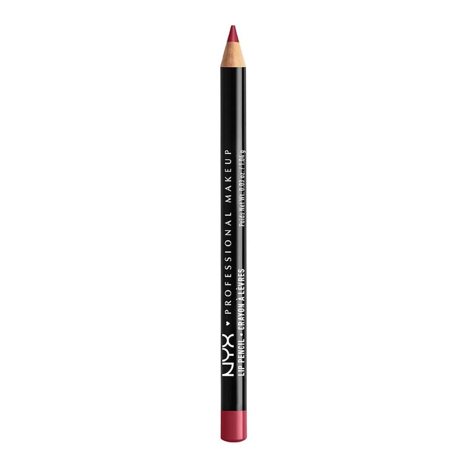 Slim Lip Pencil Creamy Long-Lasting Lip Liner, Burgundy