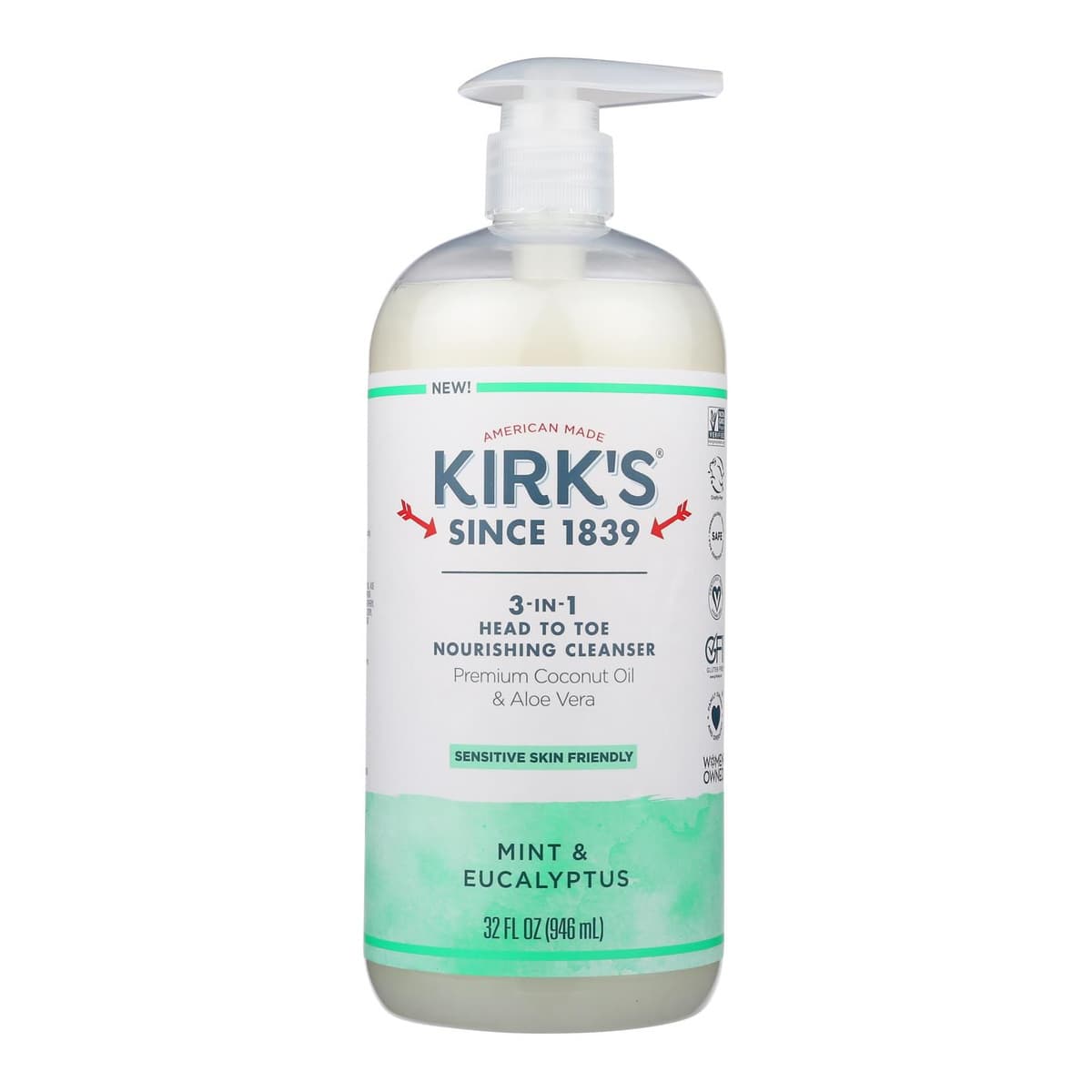 Mint and Eucalyptus 2-in-1 Head to Toe Nourishing Cleanser - 32 fz