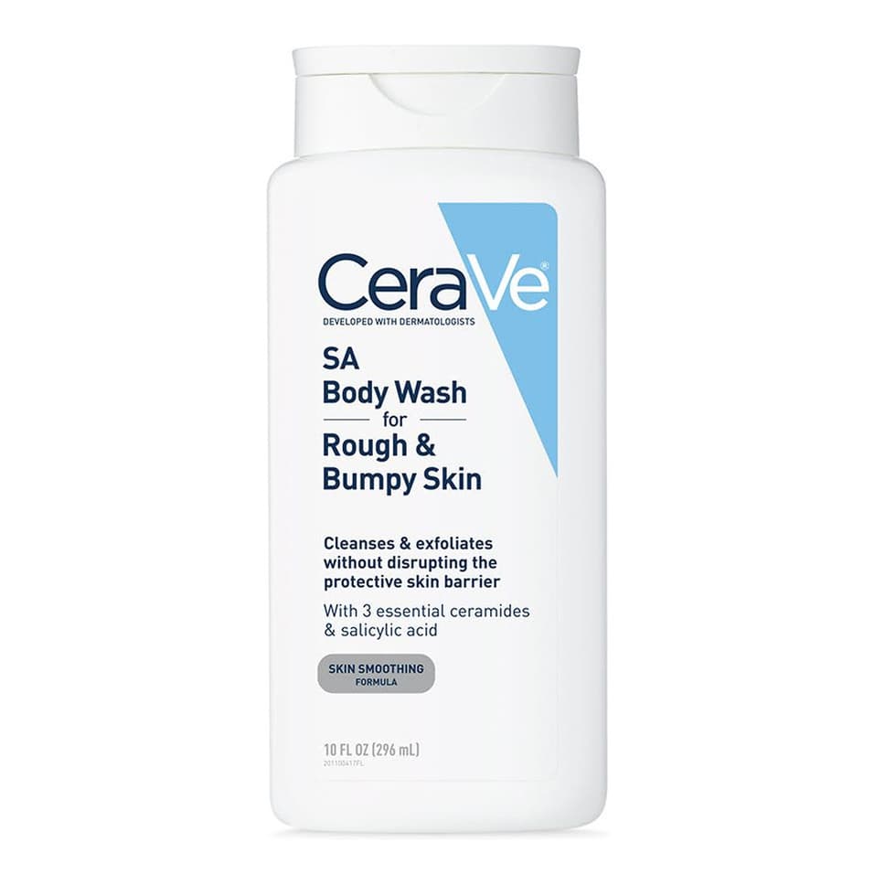 SA Body Wash, Gentle Exfoliating Salicylic Acid Cleanser for Rough & Bumpy Skin