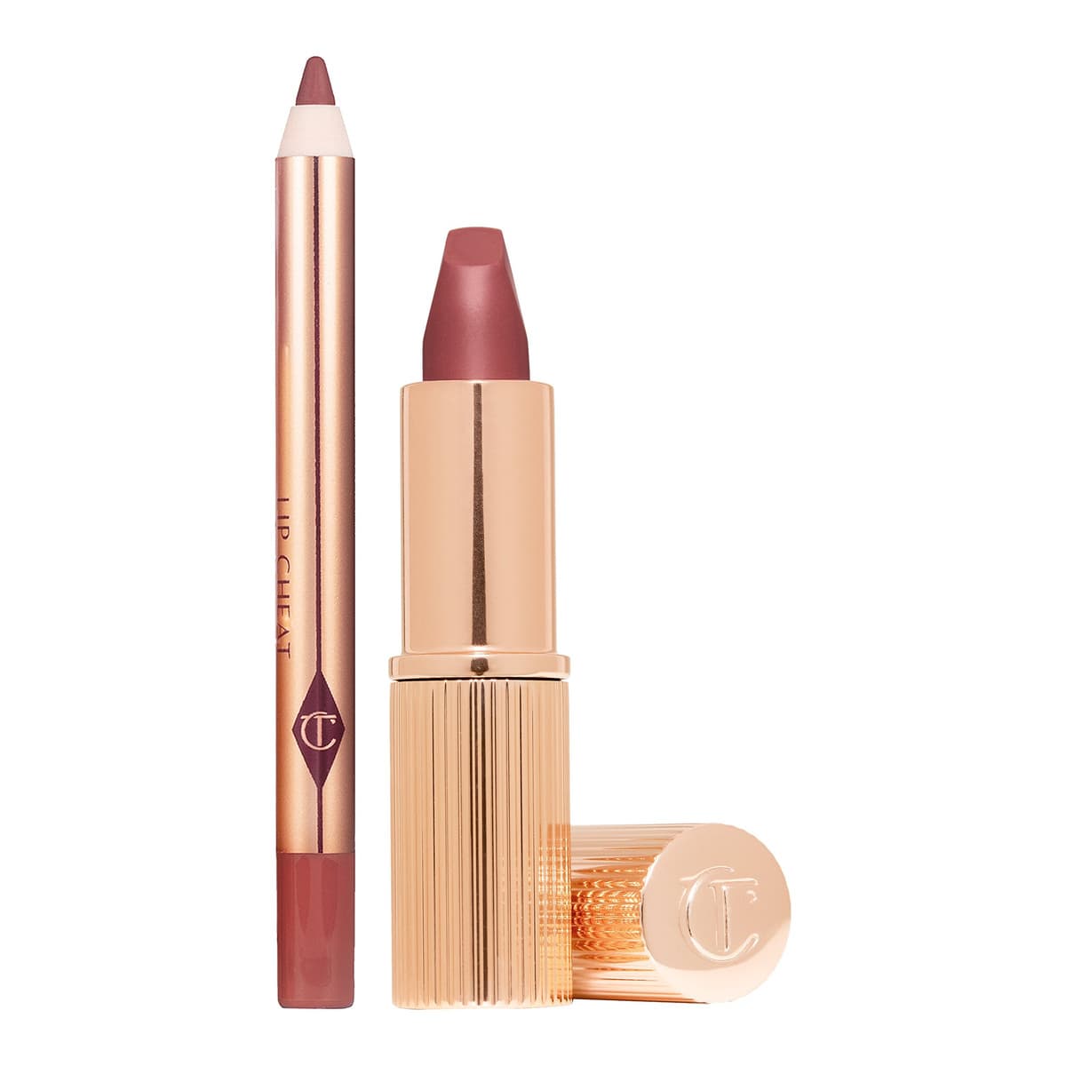 Mini Pillow Talk Lipstick & Liner Set, Pillow Talk Medium