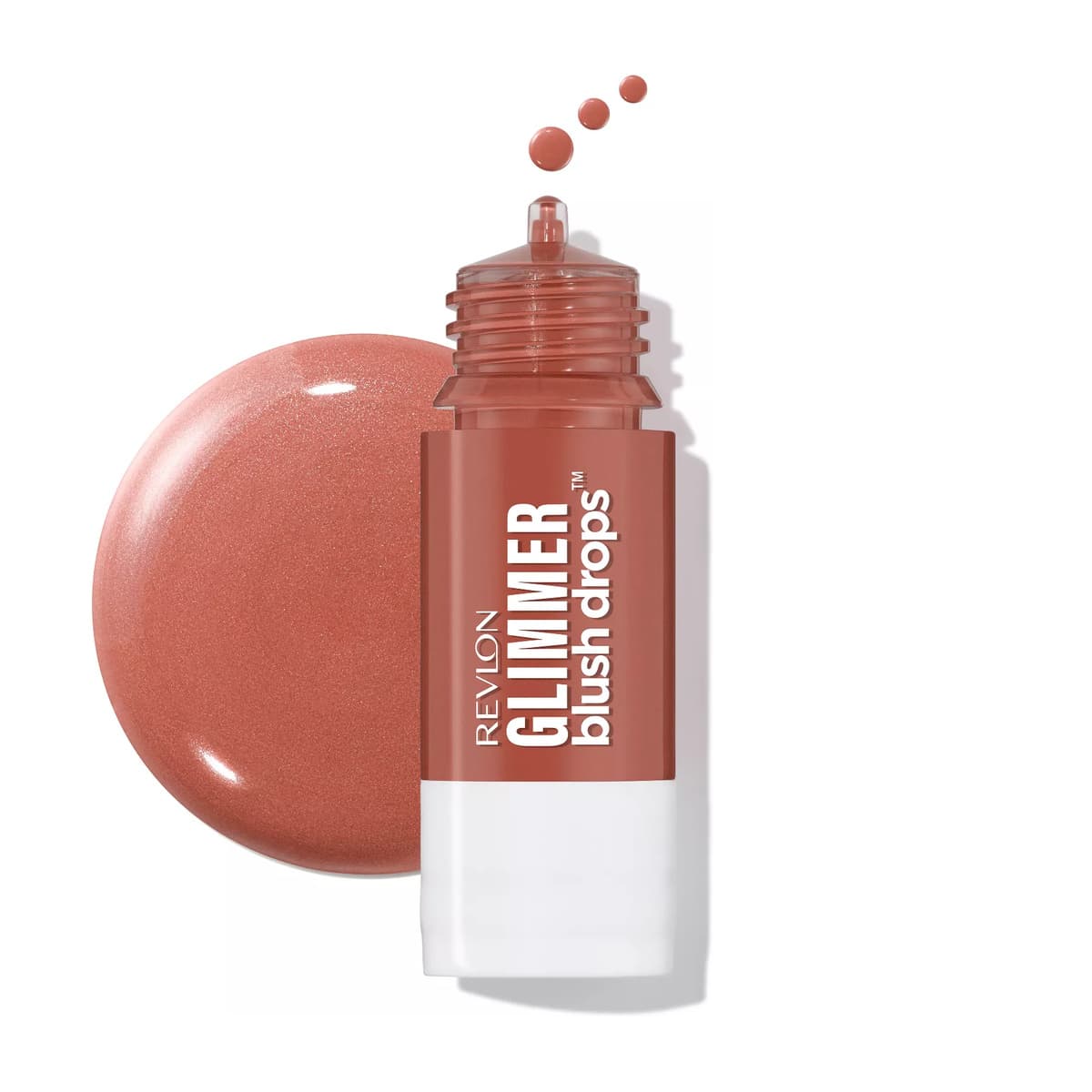 Glimmer Blush Drops - Liquid Cheek Color, Coralicious